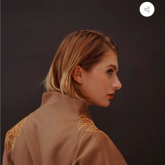 Nadya Shah Wool and Silk Embroidered Jacket - Picture 3 of 6